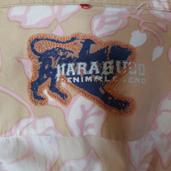 Y2K Parasuco Shirt Western Pearl Snap Size M Embroidered Skull Rock N Roll - Picture 12 of 14